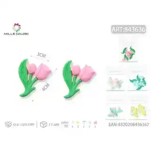 Decorazione in resina 4 pz – articolo 843636