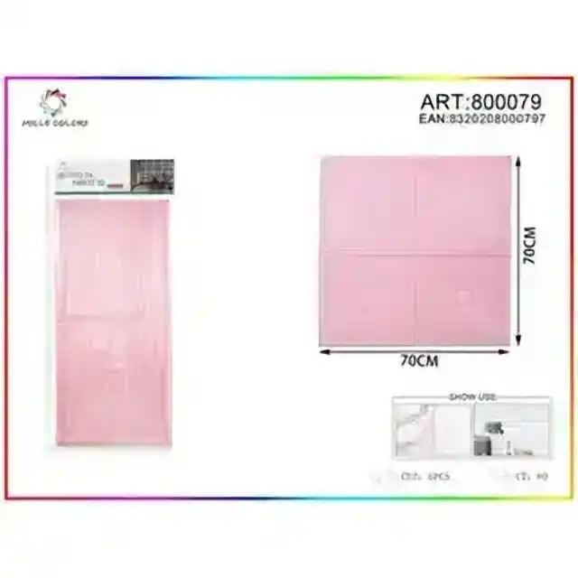 Adesivo da parete 5d 70 × 70 cm 6 mm – rosa – articolo 800079