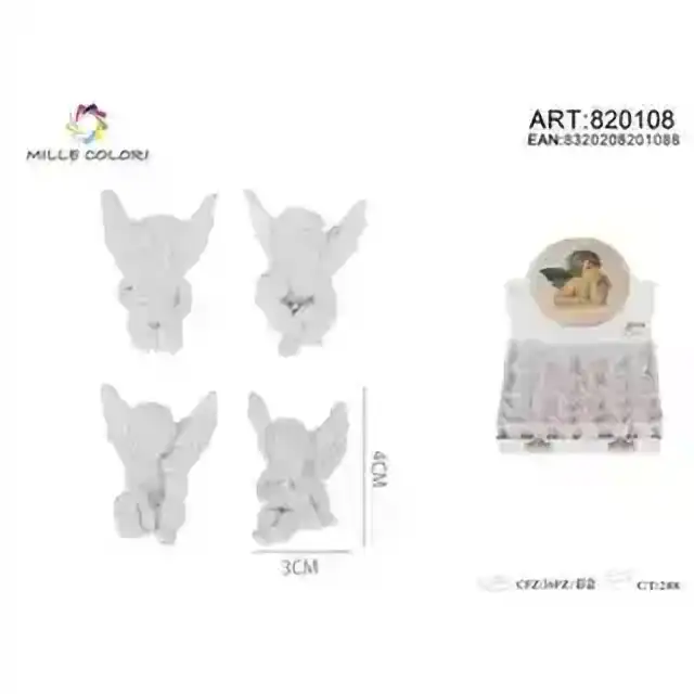 Angioletti in resina 3 × 4 cm – articolo 820108
