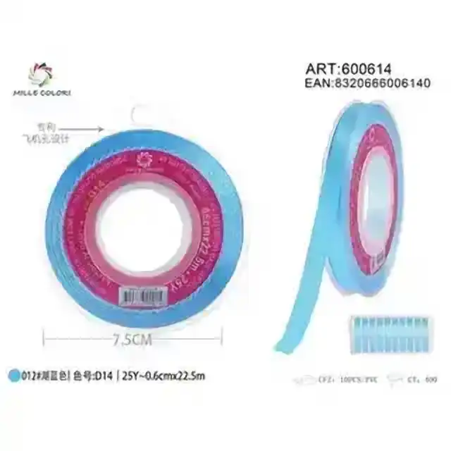 Nastro raso 0.6 cm – articolo 600614