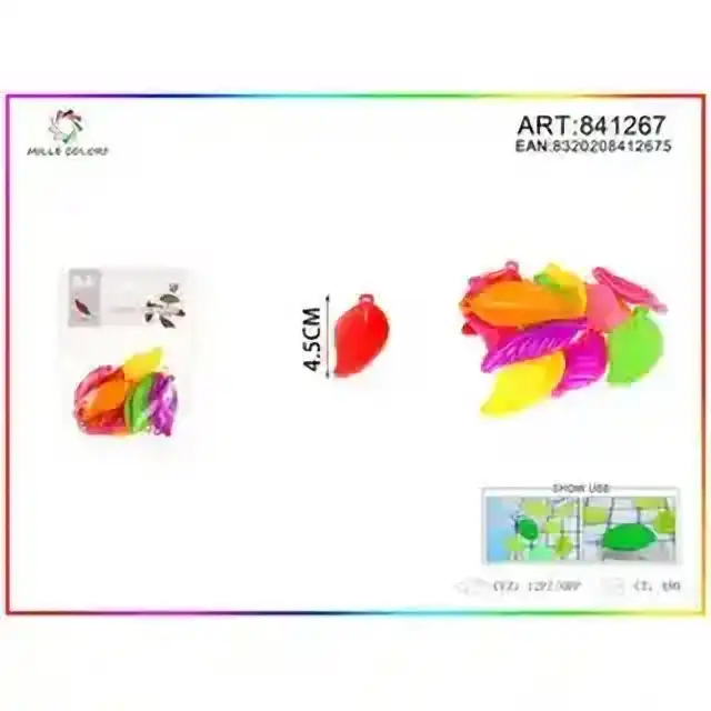 Pendete decorativo 4.5 cm ±15 pz – colori assortiti – articolo 841267