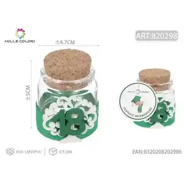 Bomb.portaconfetti 18anni – verde, 4.7 × 5 cm – articolo 820298