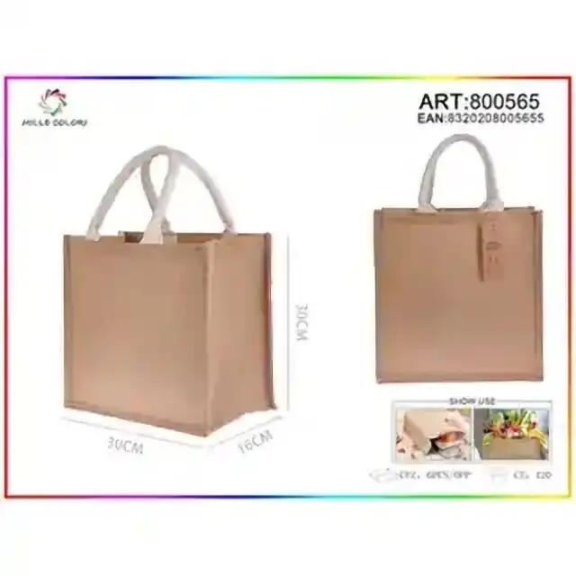 Borsa in juta 30 × 30 × 16 – articolo 800565