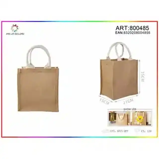 Borsa in juta 21 × 23 × 15 – articolo 800485