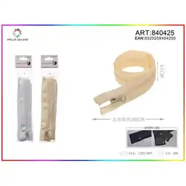Cerniere lampo nylon sganciabile 70 cm – articolo 840425