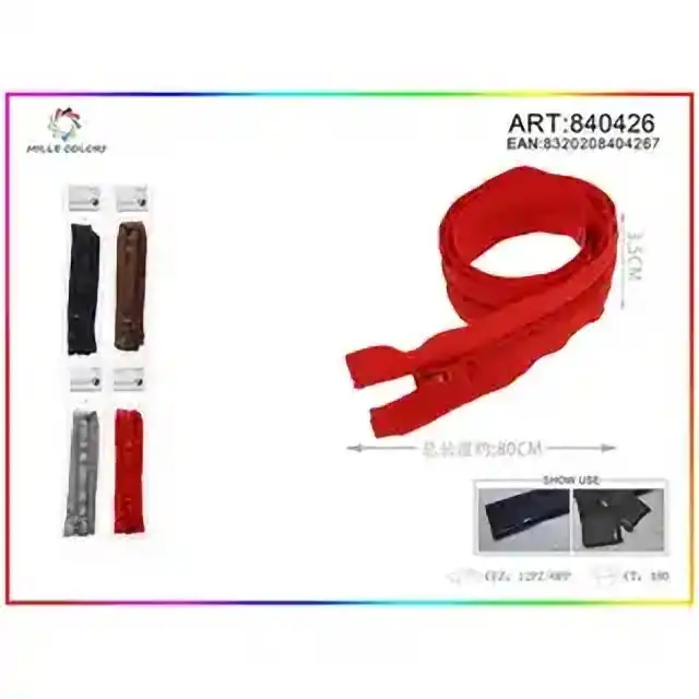 Cerniere lampo nylon sganciabile 70 cm – colori assortiti – articolo 840426
