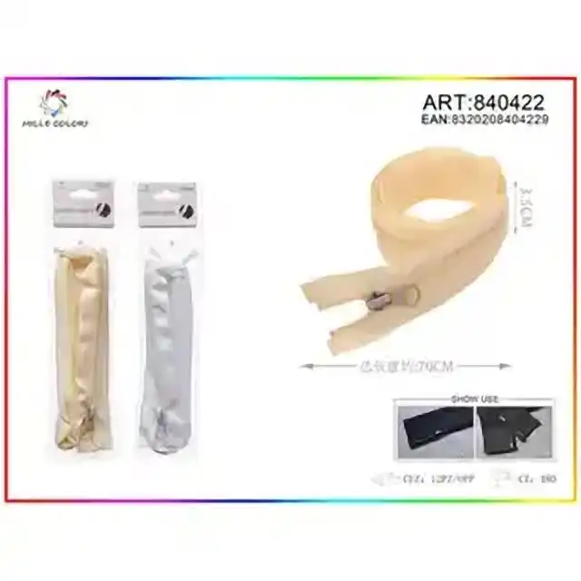Cerniere lampo nylon sganciabile 70 cm – articolo 840422