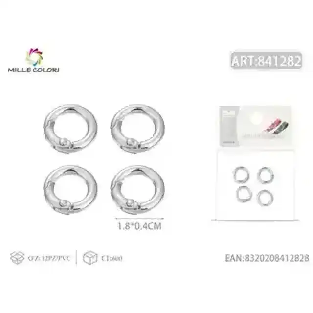 Anello portachiavi 0.4 × 1.8 cm 4 pz – articolo 841282