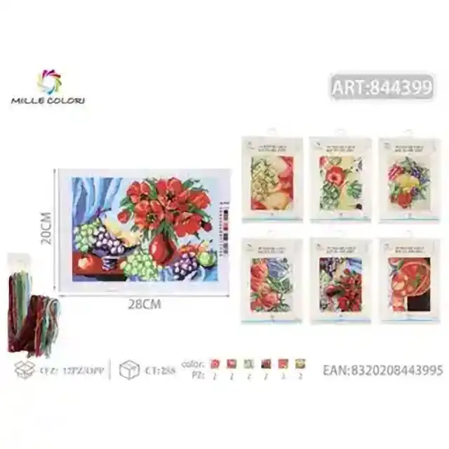 Kit da ricamo PUnto croce 20 × 28 cm – articolo 844399