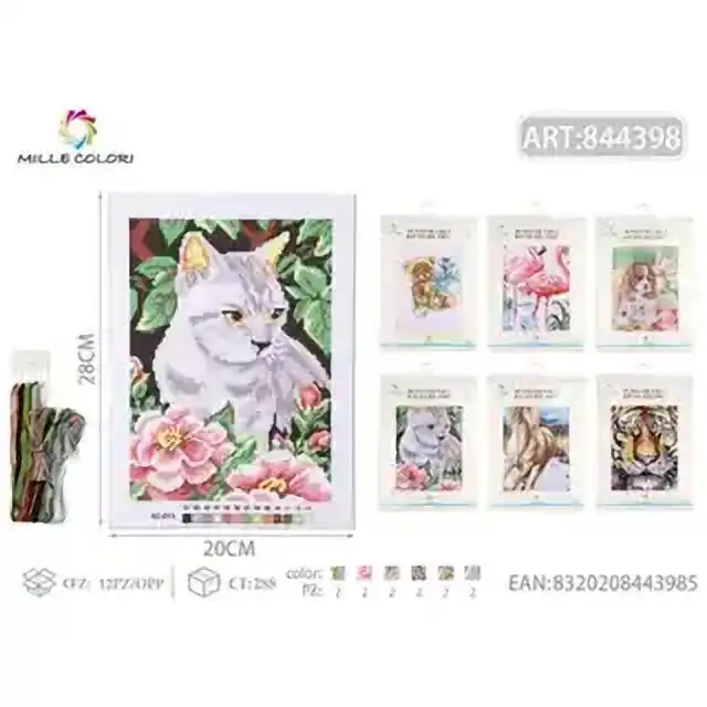 Kit da ricamo PUnto croce 20 × 28 cm – articolo 844398