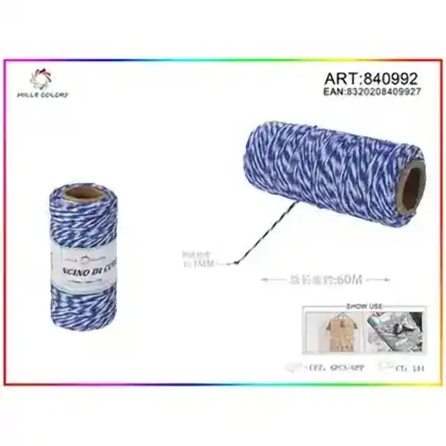 Cordoncino bicolore 1.0 mm×70 g×60 m – articolo 840992