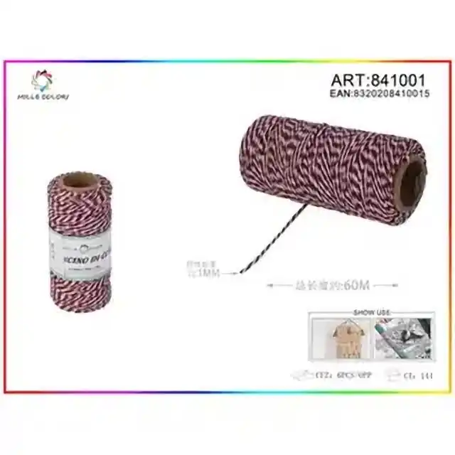 Cordoncino bicolore 1.0 mm×70 g×60 m – articolo 841001