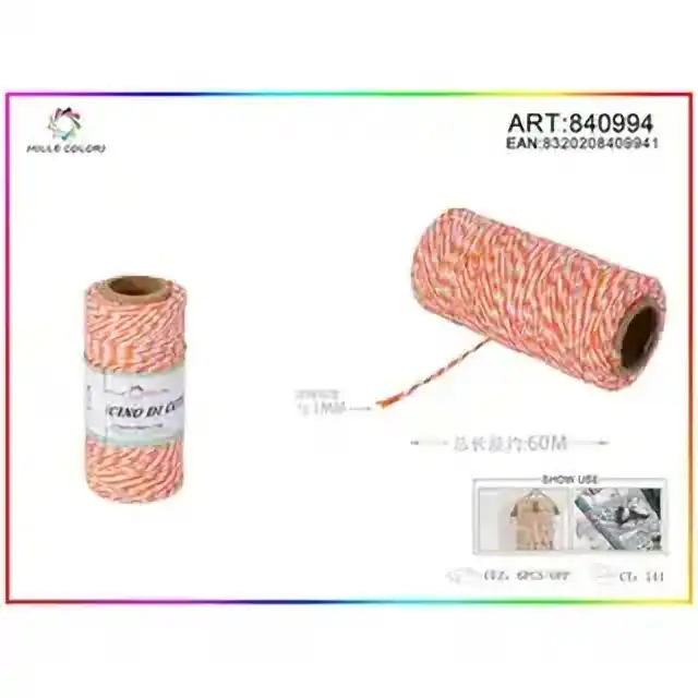 Cordoncino bicolore 1.0 mm×70 g×60 m – articolo 840994