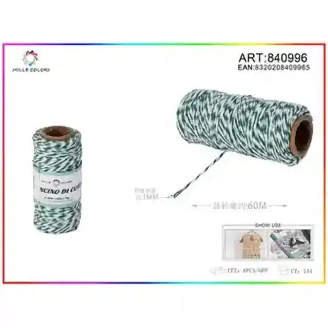 Cordoncino bicolore 1.0 mm×70 g×60 m – articolo 840996