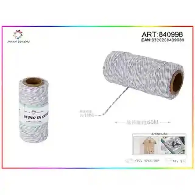 Cordoncino bicolore 1.0 mm×70 g×60 m – articolo 840998
