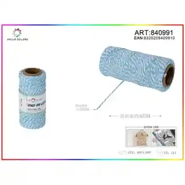 Cordoncino bicolore 1.0 mm×70 g×60 m – articolo 840991