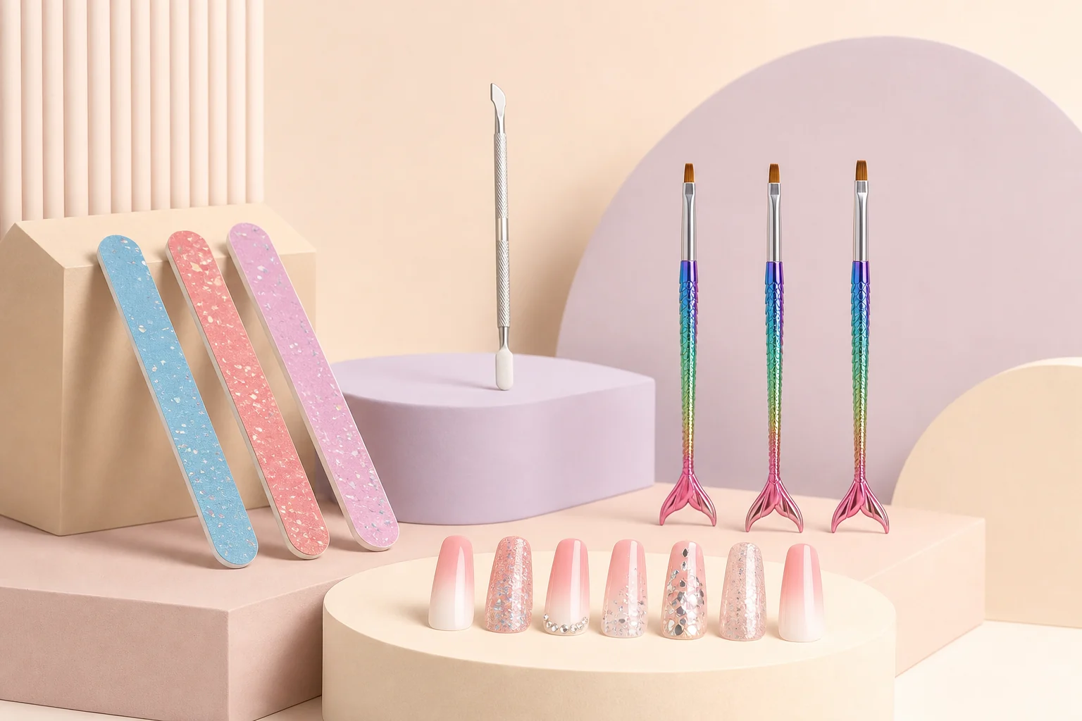 Composizione della categoria Manicure, pedicure e unghie